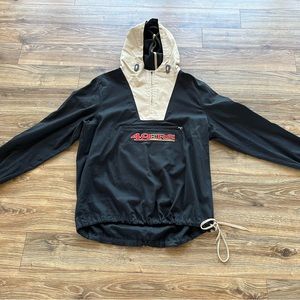 NFL 49ers Lightweight 1/4 zip hooded jacket. Size men’s large